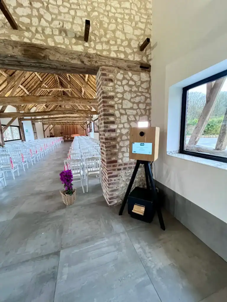 location photobooth mariage Côte d’Opale installation borne photo mariage salle de réception